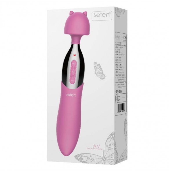 HK LETEN - Dream Series Miss Cat AV Heating Vibrators Wand (Chargeable - Pink)